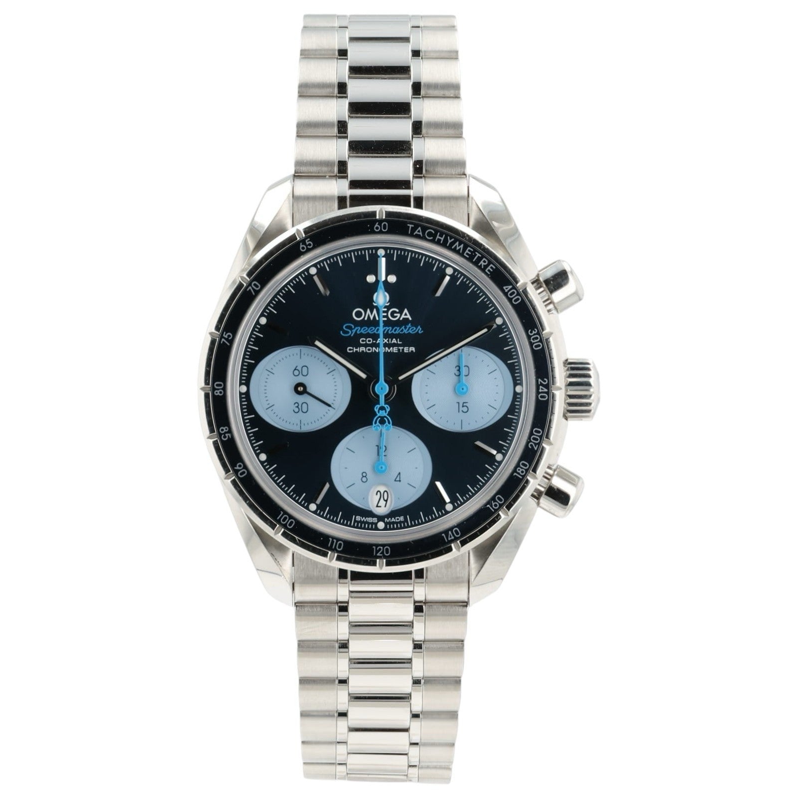 Omega Speedmaster Blue Dial Steel 38mm Automatic Men’s Watch 324.30.38.50.03.002