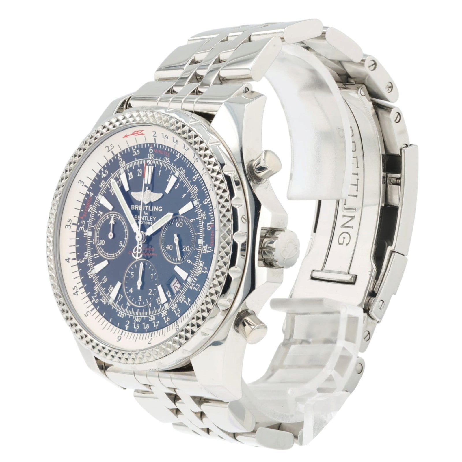 Breitling Bentley Black Dial Stainless Steel 48mm Automatic Mens Watch A25362