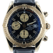 Breitling Chronomat 18k Gold Black Dial 44mm Automatic Mens Watch K13356
