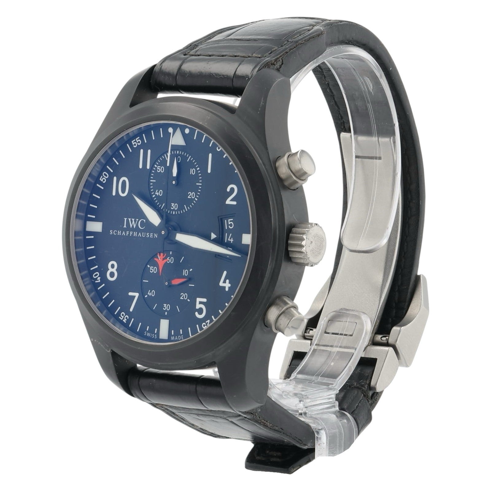 IWC Pilot Chronograph Top Gun Black Dial Ceramic 46mm Automatic Men’s IW388001