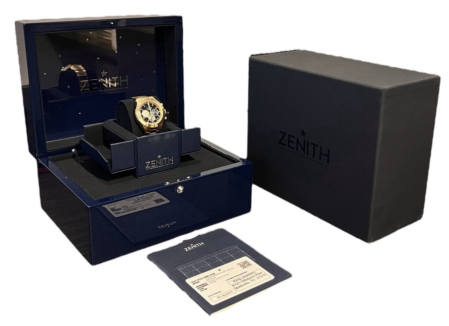2025 Zenith Chronomaster Sport 18k Rose Gold Black Dial 41mm Watch 18.3101.3600