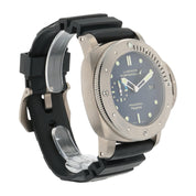Panerai Luminor Titanium Blue Dial 47mm Automatic Movement Mens Watch PAM00371