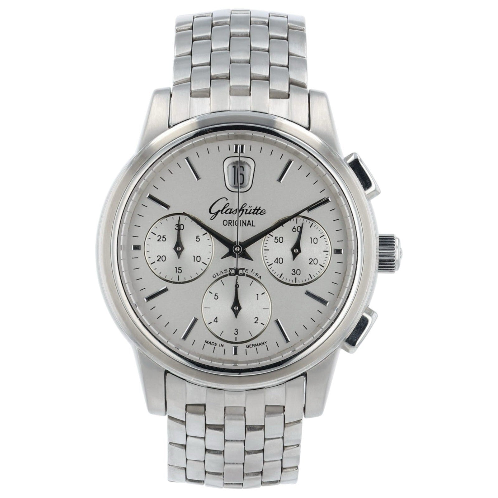 Glashutte Original Senator Silver Dial Steel 39mm Automatic 1-39-32-14-23-04