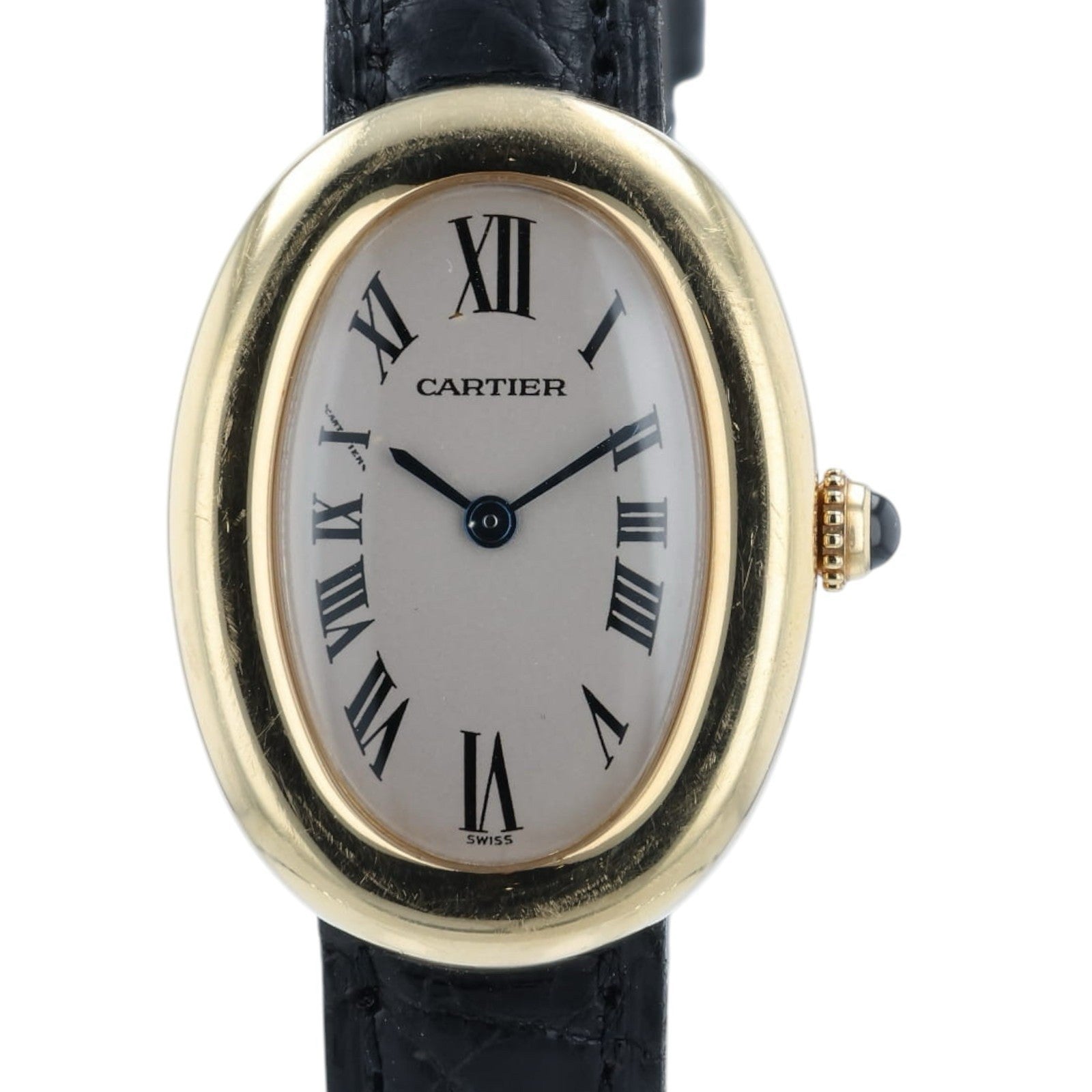 Cartier Baignoire Ivory Dial 18k Yellow Gold 23mm Quartz Women’s Watch W1506056