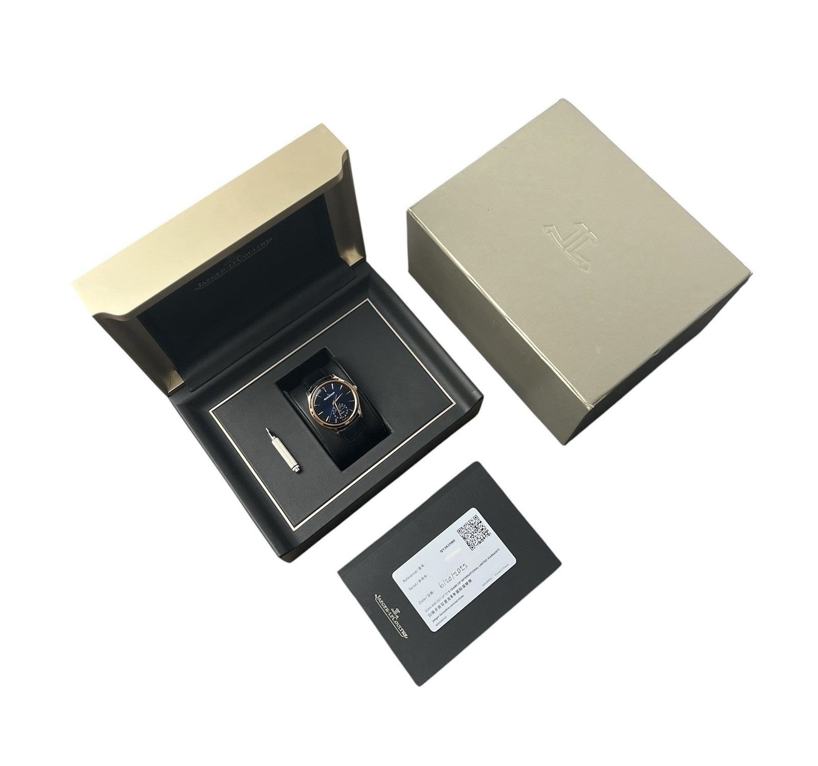 JLC Master Ultra-Thin Moon Blue Dial 18k Rose Gold 39mm Automatic Men’s Q1362580