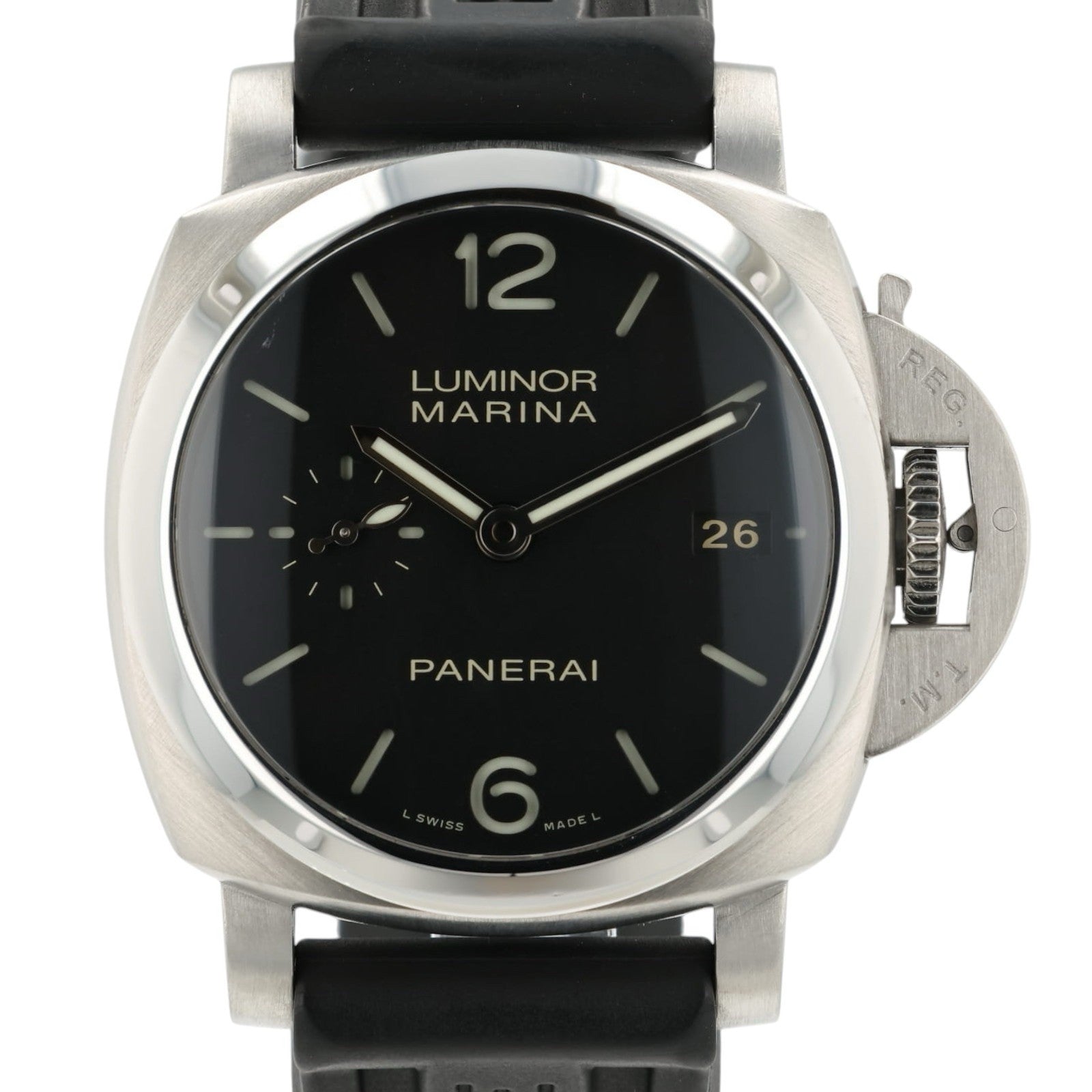 Panerai Luminor Marina Black Dial Stainless Steel 42mm Automatic Mens PAM00392