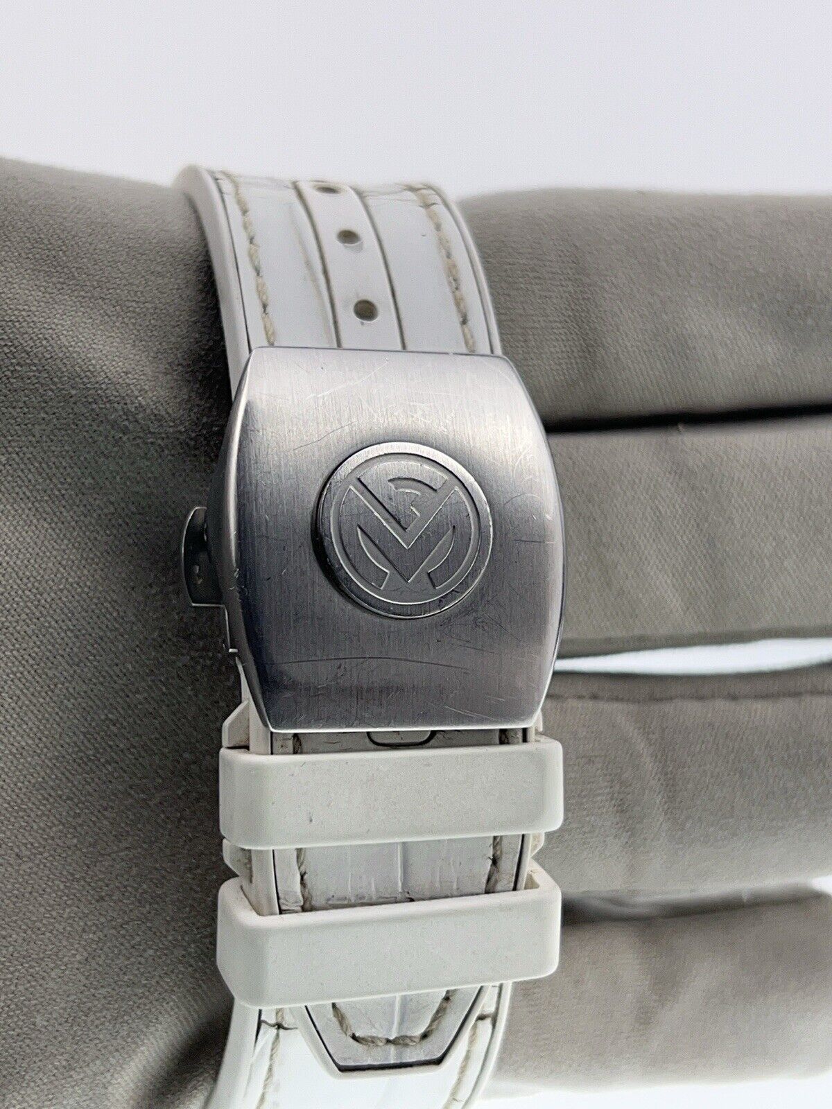 Franck Muller Vanguard Steel White Dial 45mm Automatic Mens Watch V45SCDT