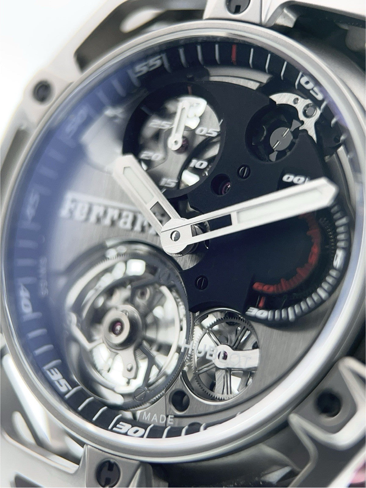 Hublot Techframe Tourbillon Black Dial 45mm Manual Wind Watch 408.N1.0123.RX