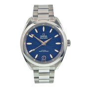Omega Seamaster Steel Blue Dial 34mm Automatic Women's Watch 220.10.34.20.03.001