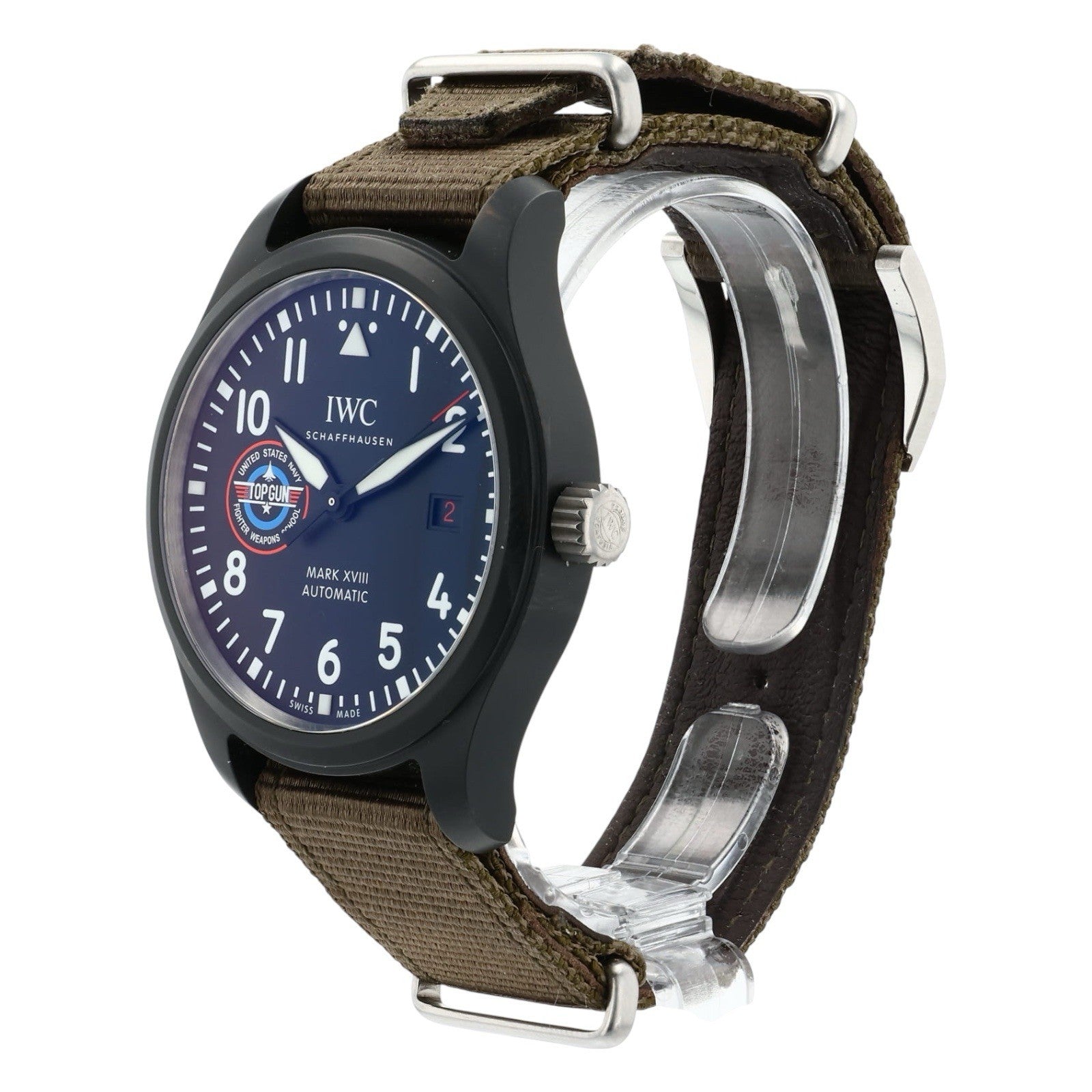 IWC Pilot Mark Ceramic Black Dial 41mm Automatic Movement Men’s Watch IW324712