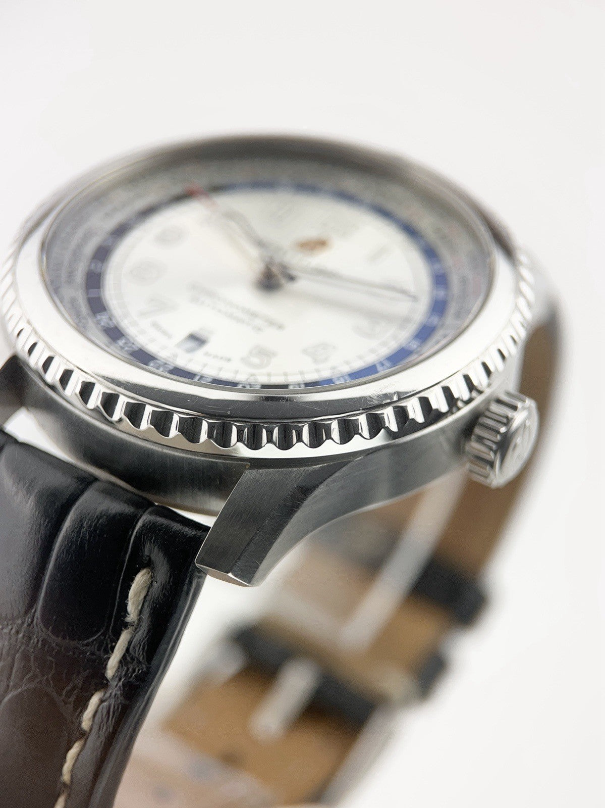 Breitling Stainless Steel Silver Dial 43mm Automatic Movement Men's Watch AB3521