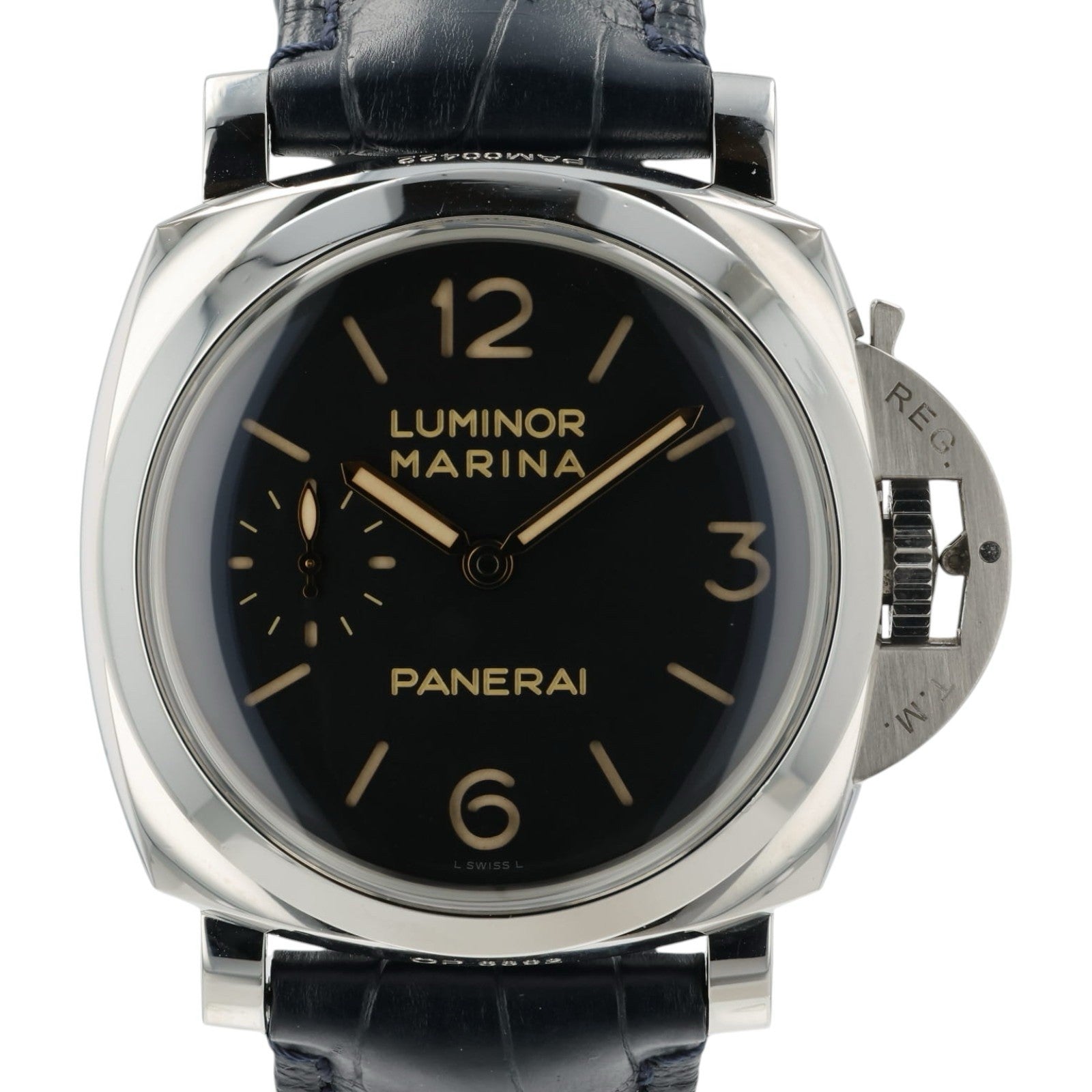 Panerai Luminor Marina Black Dial Steel 47mm Manual Wind Men’s Watch PAM00422