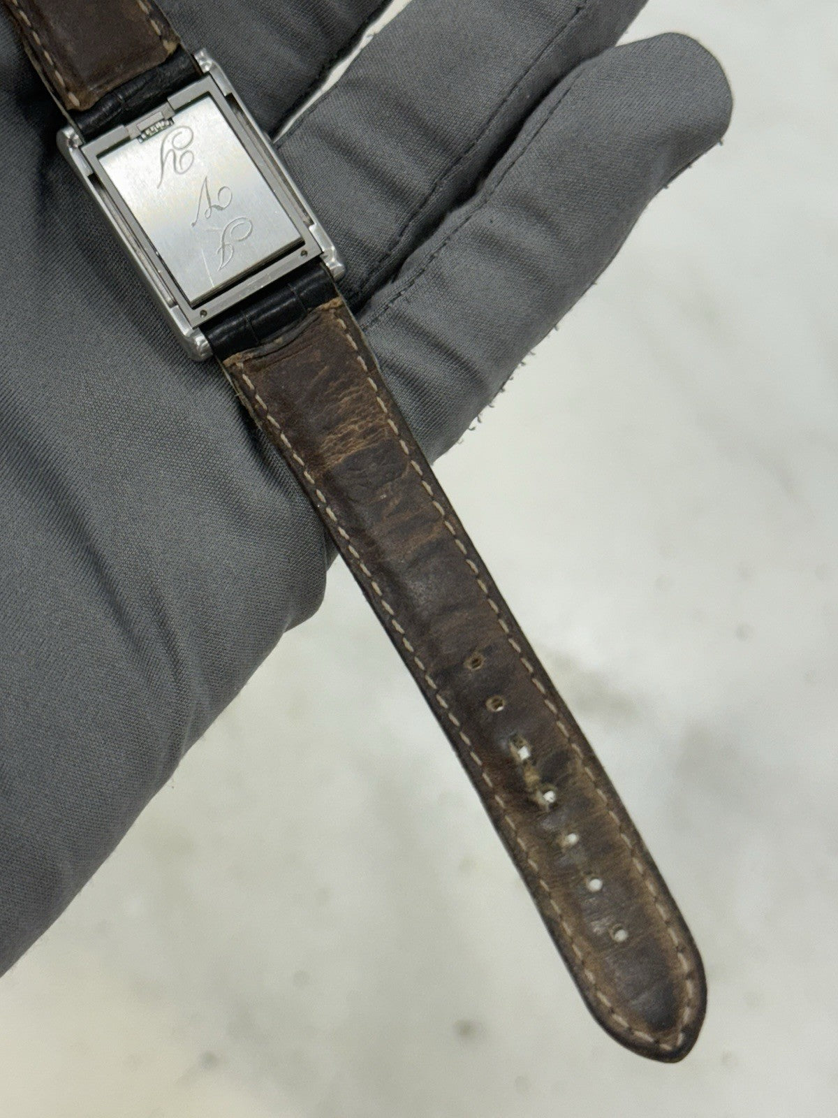 Cartier Tank Basculante Small 25 x 22mm Quartz Steel W1011158 Selling As-Is