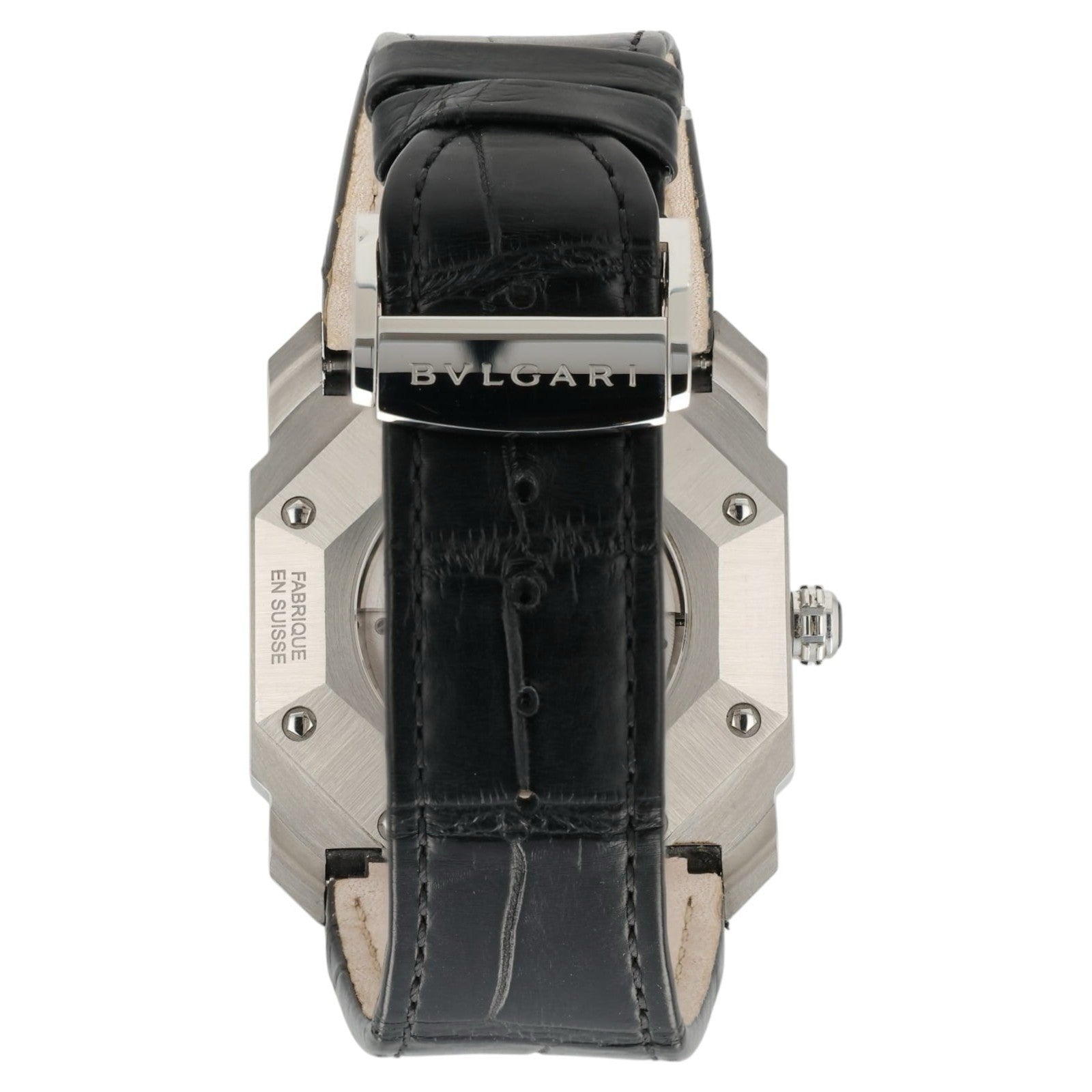 Bulgari Octo Black Dial Stainless Steel 41mm Automatic Movement Mens BGO 41 S