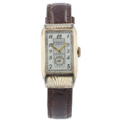 Gruen Curvex Gold Filled Silver Dial 20mm Wind Up Unisex Watch Side Lord Extreme