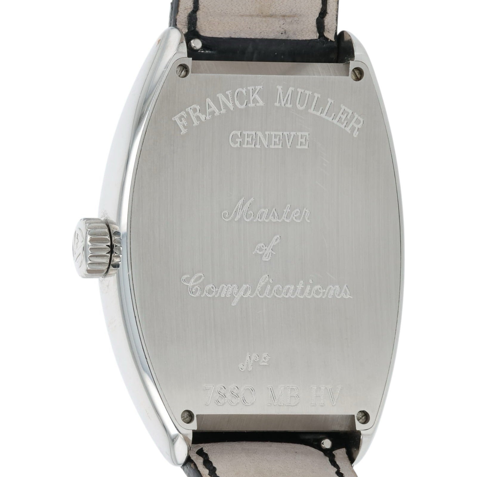 Franck Muller Master Banker Steel Maroon Dial 36mm Automatic Watch 7880 MB HV