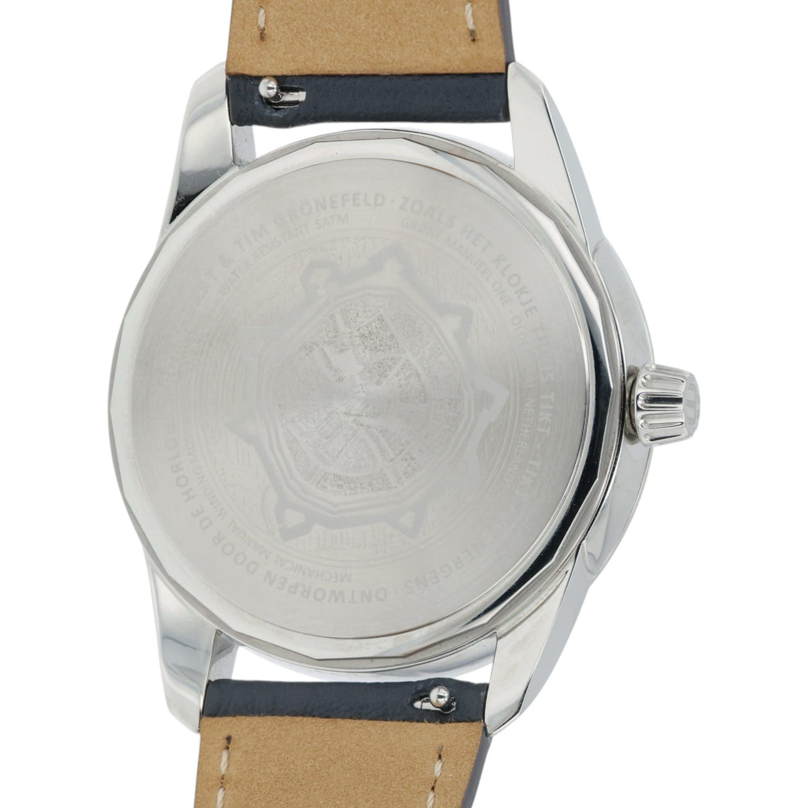 Grone Manueel One Salmon Dial Stainless Steel 38mm Manual Wind Men’s Watch
