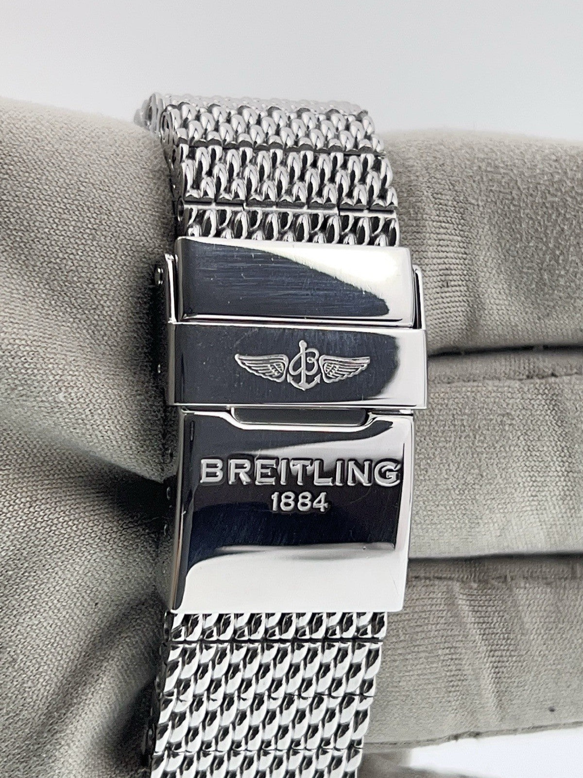 Breitling Superocean Chrono Steel Silver Dial 44mm Automatic Mens Watch AB0162