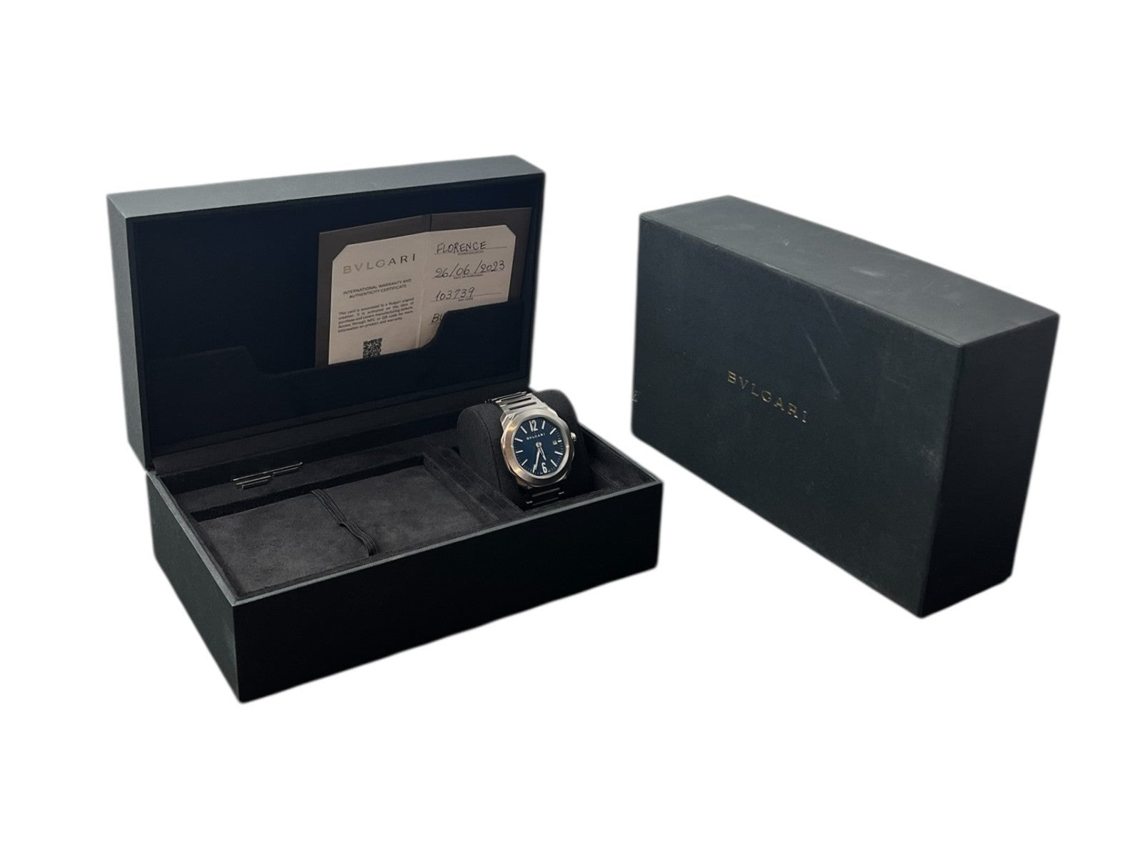 Bulgari Octo Stainless Steel Blue Dial 41mm Automatic Movement Mens Watch 103739