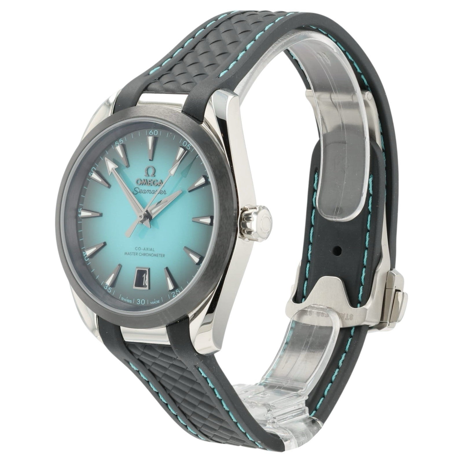 Omega Aqua Terra Turquoise Dial Steel 38mm Automatic Mens 220.32.38.20.03.001