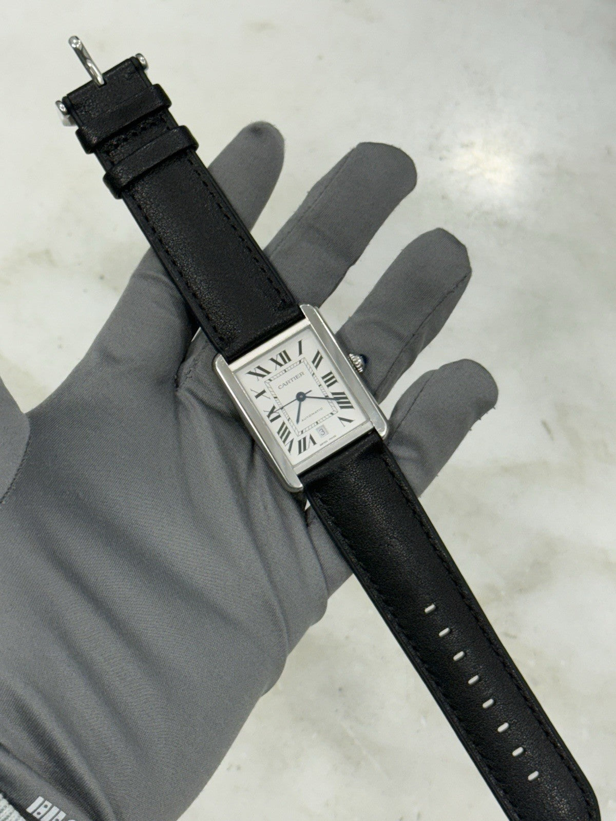 Cartier Tank Solo XL Stainless Steel Silver Color Dial 31mm Mens Watch W5200027