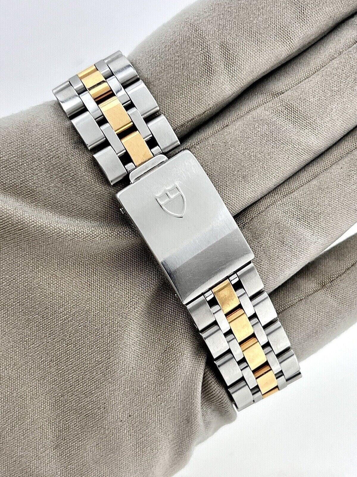Tudor Date Day 76213 Champagne Dial Mens Two Tone Stainless Automatic Watch