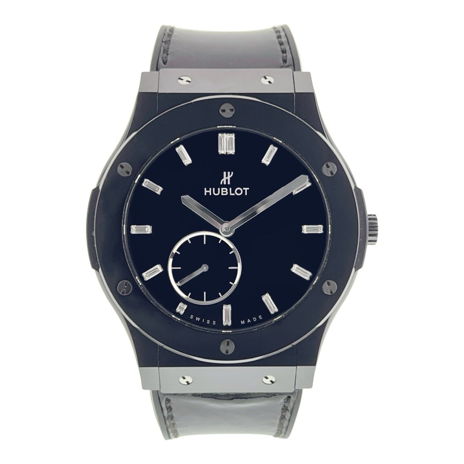 Hublot Classic Fusion Ceramic Black Dial 45mm Manual Wind Men’s 515.CS.1270.VR