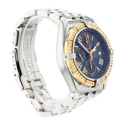 Breitling Crosswind Gold & Steel Blue Dial 43mm Automatic Mens Watch D13355