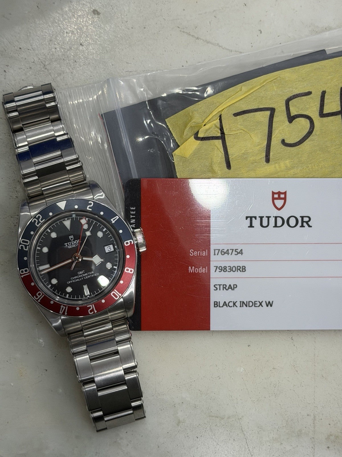 2018 Tudor Black Bay GMT Pepsi Black Dial Stainless Steel Men's Watch 79830RB
