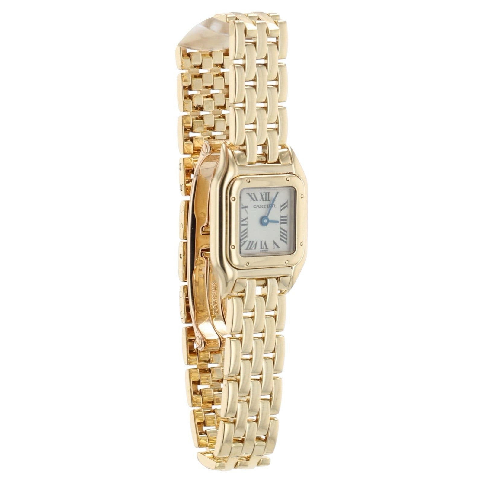 Cartier Panthere Mini White Dial 18k Gold 17mm Quartz Ladies Watch W25034B9