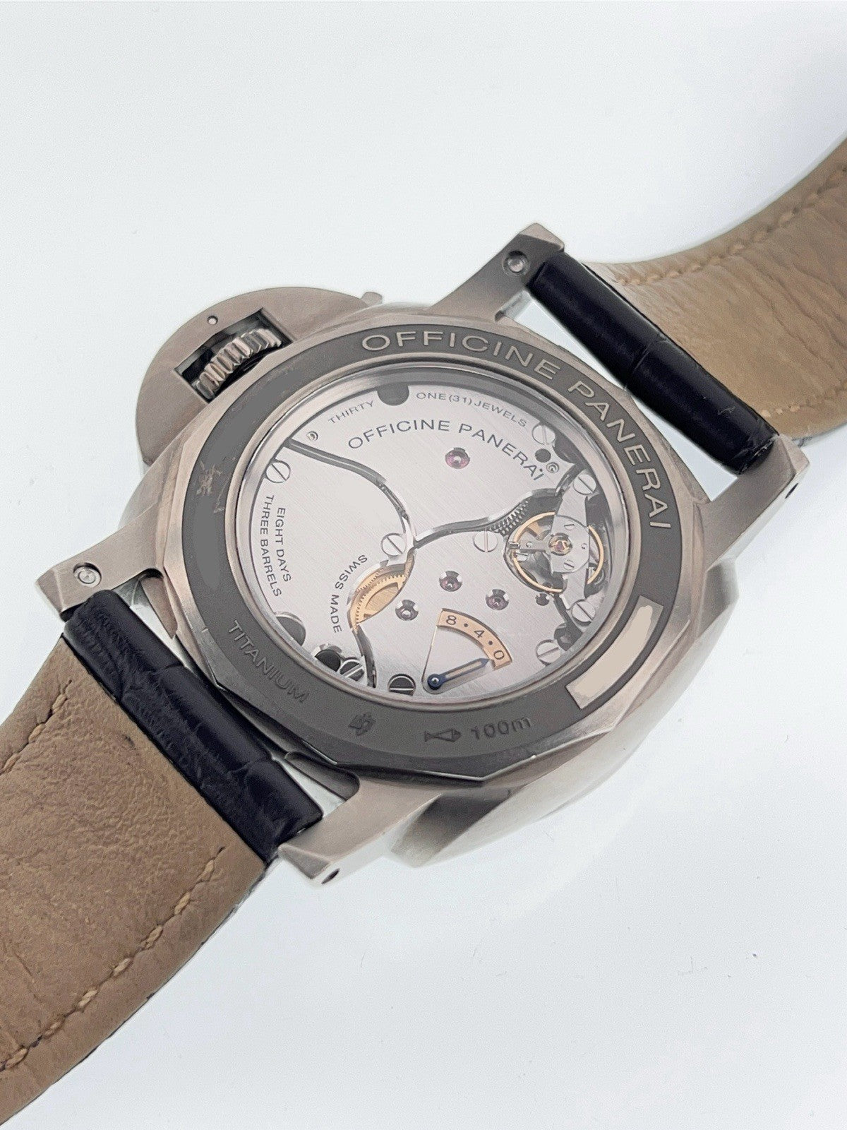 Panerai Luminor Equation Titanium Blue Dial 47mm Wind Up Men's Watch PAM00670