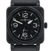 Bell & Ross BR03 Black Dial Ceramic 42mm Automatic Movement Mens Watch BR03