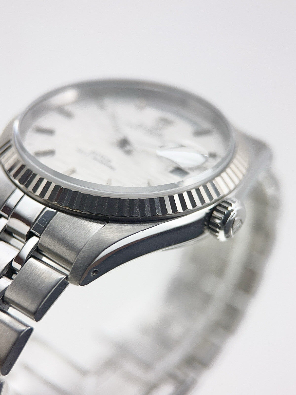 Tudor Prince Day & Date Stainless Steel 36mm Linen Automatic Men’s Watch 76214