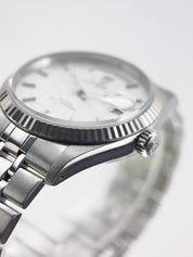 Tudor Prince Day & Date Stainless Steel 36mm Linen Automatic Men’s Watch 76214