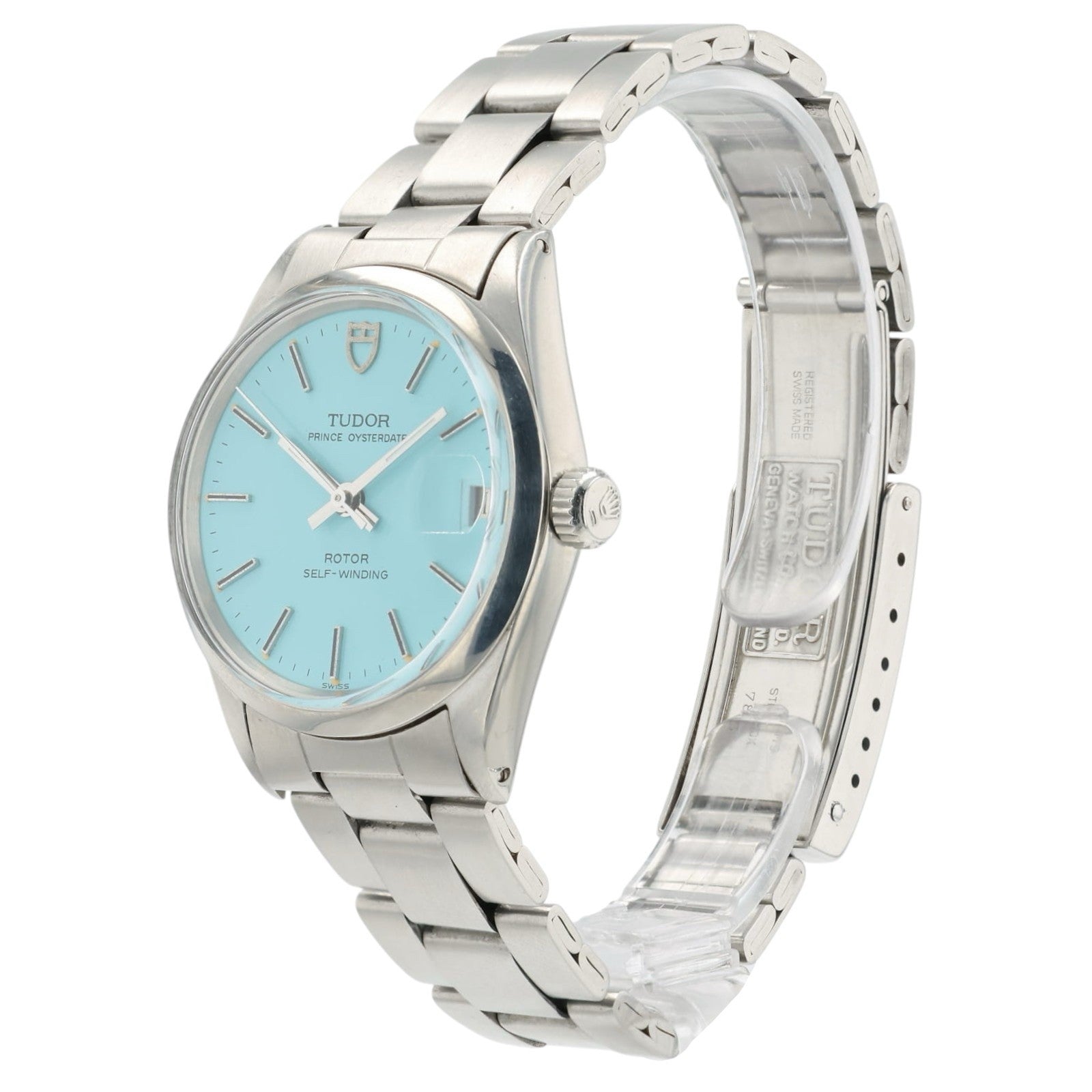 Tudor Prince Oysterdate Light Blue Dial Steel 32mm Automatic Ladies Watch 74300