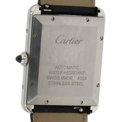 Cartier Tank Stainless Steel Silver Dial 31mm Automatic Men's Watch WSTA0040