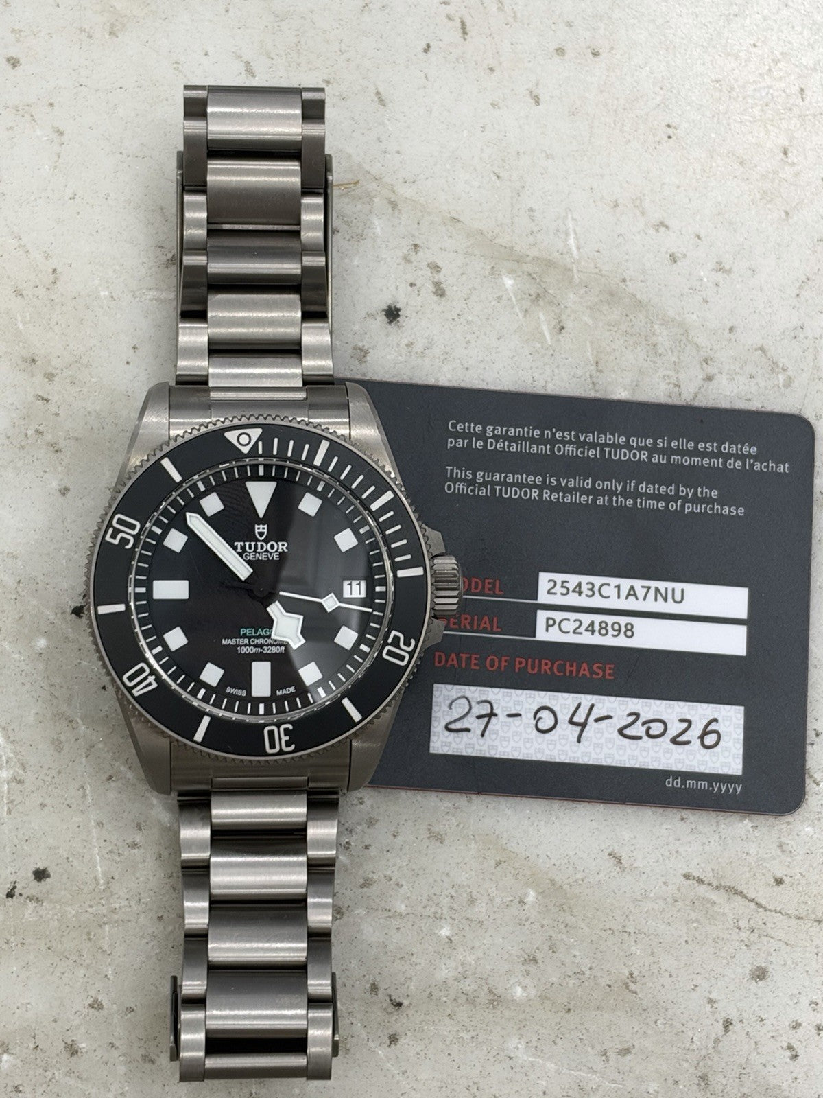 4/2026 Tudor Pelagos Ultra Titanium Black Dial 43mm Auto Men's Watch 2543C1A7NU