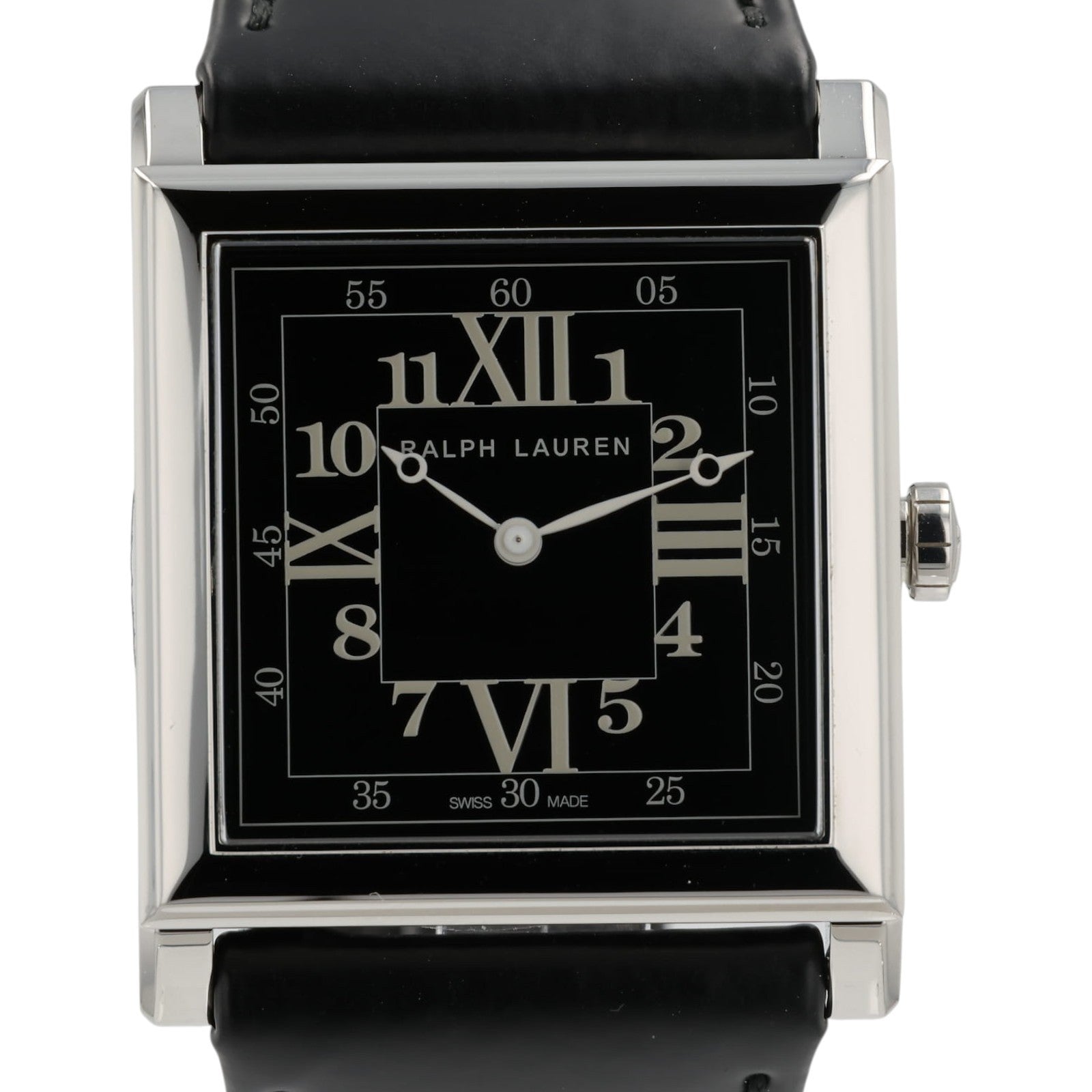NEW Ralph Lauren 867 Black Dial Stainless Steel 35mm Automatic Men's Watch