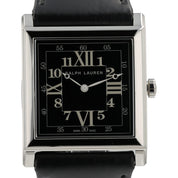 NEW Ralph Lauren 867 Black Dial Stainless Steel 35mm Automatic Men's Watch