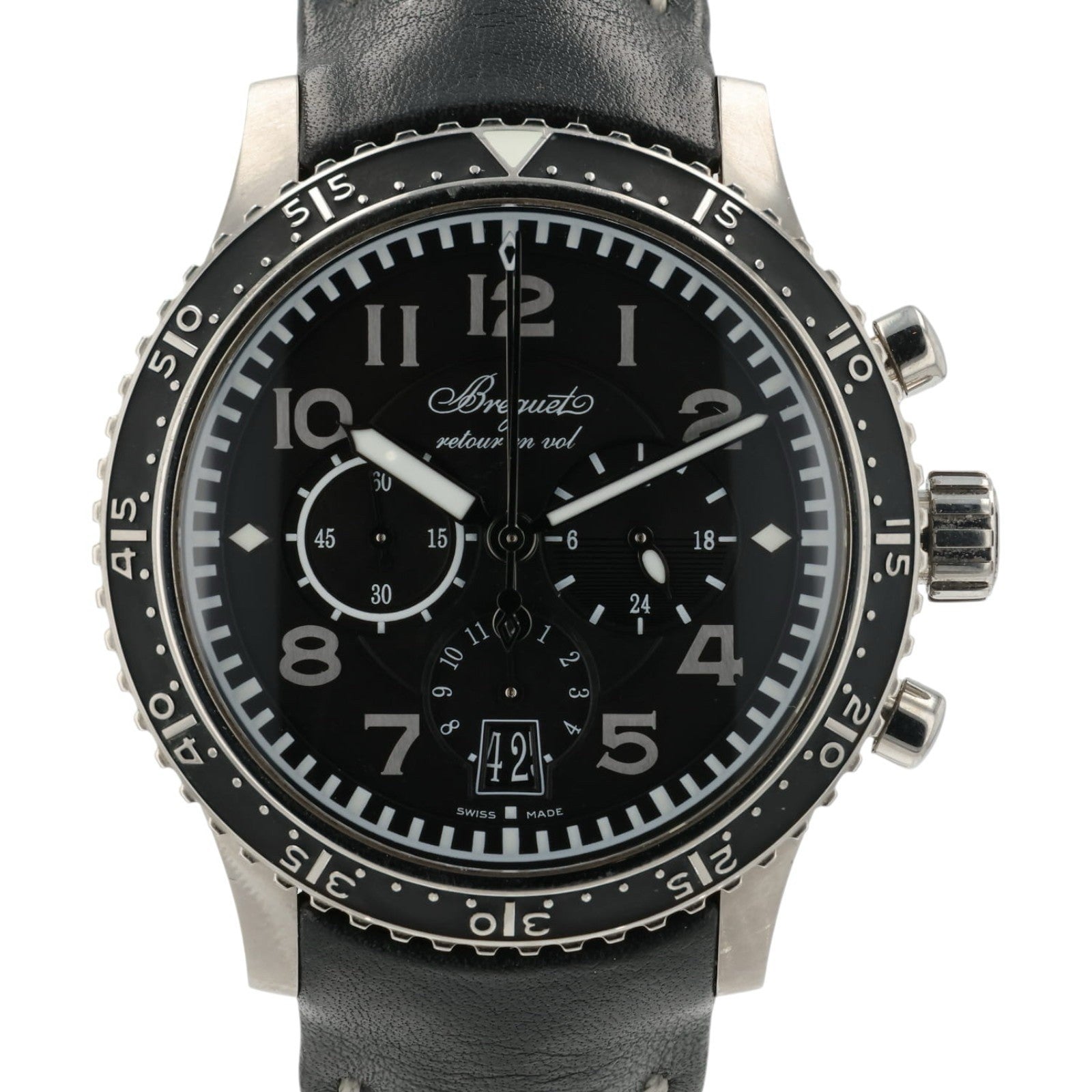 Breguet Type XXI Flyback Black Dial Titanium 42mm Automatic Men’s Watch 3810