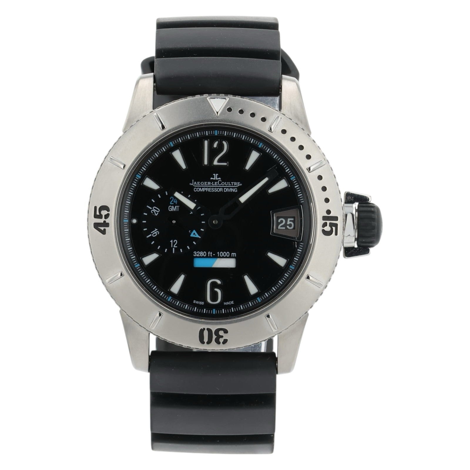 Jaeger-LeCoutlre Master Black Dial Titanium 44mm Automatic Men’s Watch 160.T.05