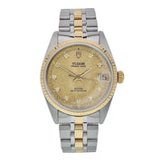 Tudor Gold & Steel Gold Color Dial 32mm Automatic Movement Unisex Watch 72033