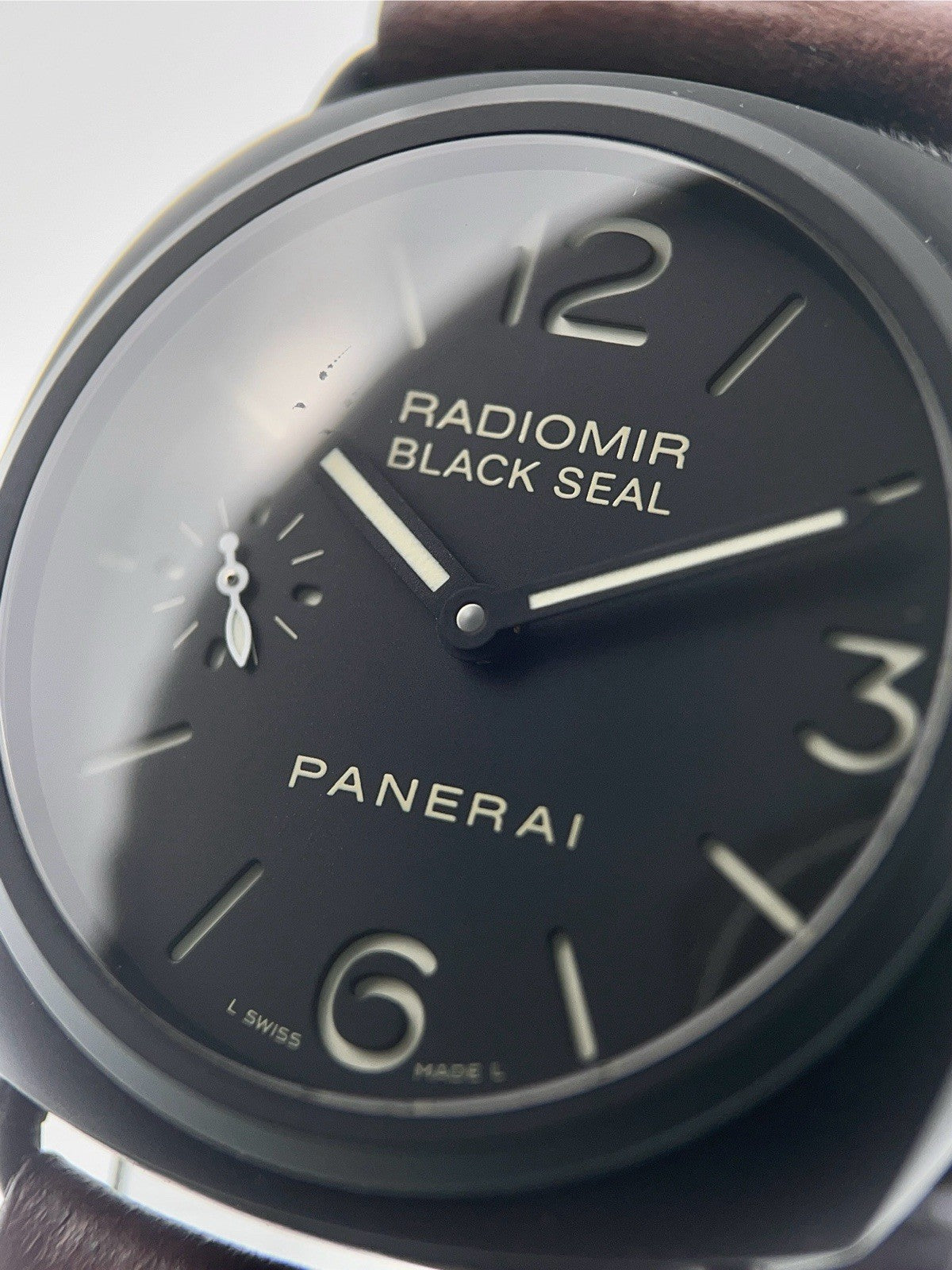 Panerai Radiomir Ceramic Black Dial 45mm Manual Wind Mens Watch PAM00292