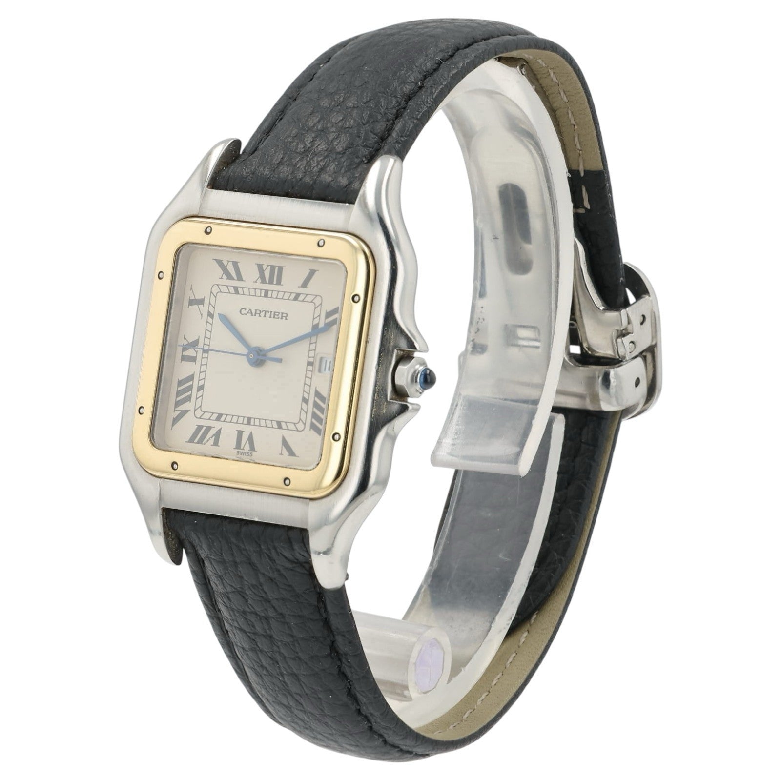 Cartier Panthere Large Silver Dial Steel and Gold 29mm Quartz Men’s Watch 8395