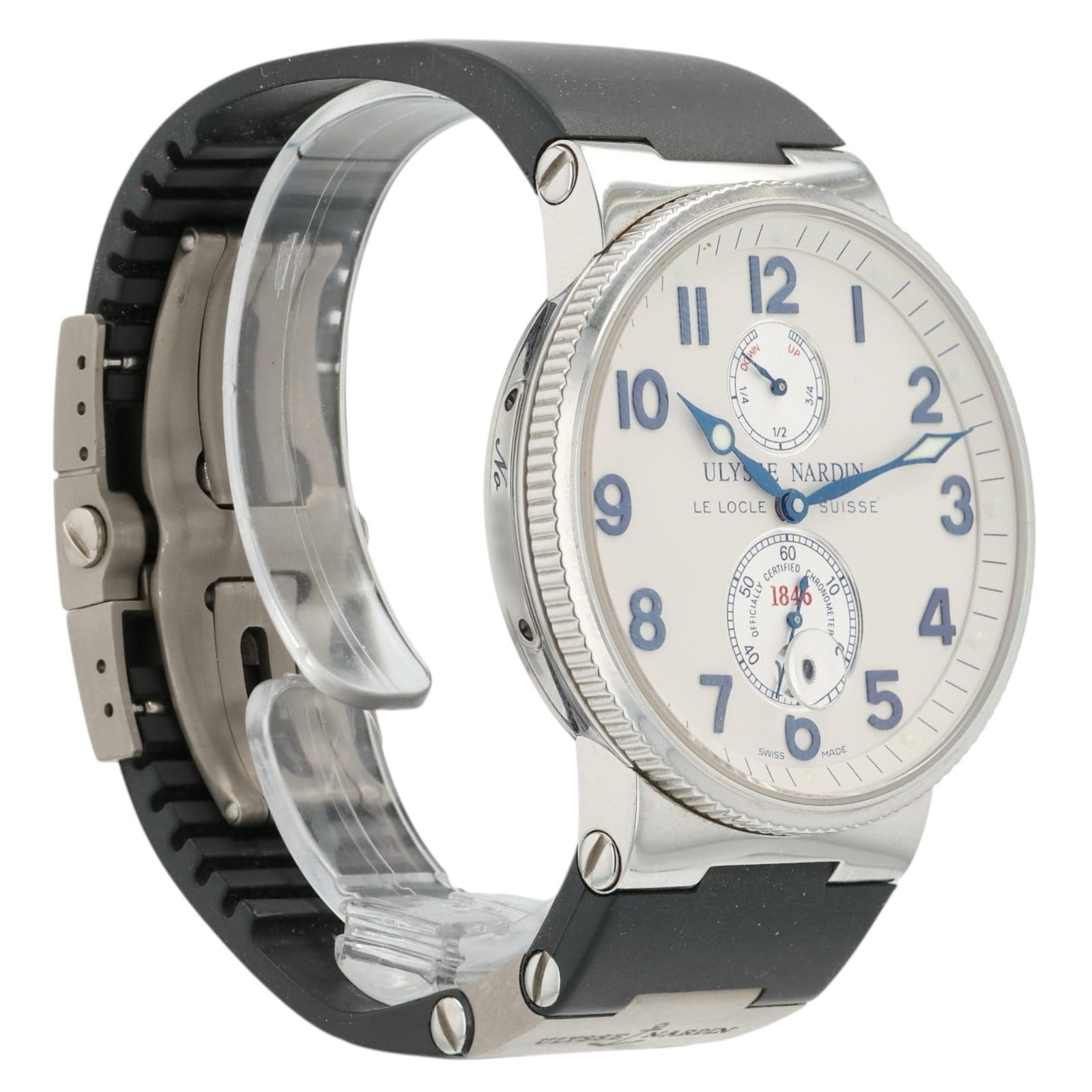 Ulysse Nardin Marine Chronometer White Dial Steel 41mm Automatic Men’s 263-66
