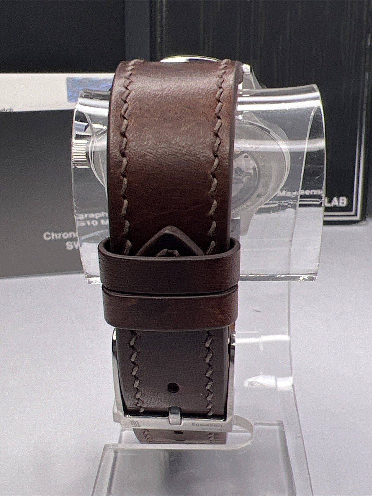 Studio Underdog Massena LAB Champagne Caviar 38.5mm Chronograph Watch Box Papers