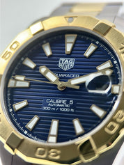 Tag Heuer Aquaracer Steel & Gold Blue 41mm Automatic Men’s Watch WBD2120