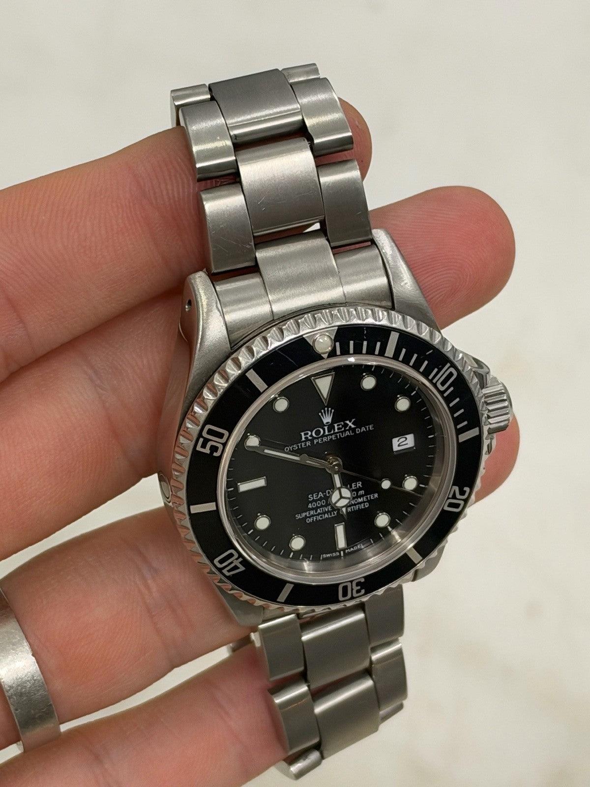 Rolex Sea-Dweller Black Dial Stainless Steel 40mm Automatic Mens Watch 16600