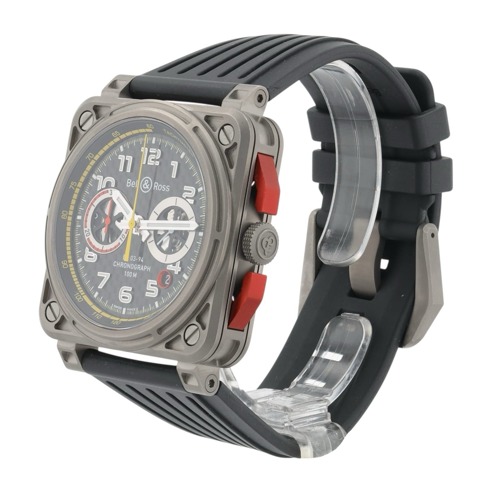 Bell & Ross BR 03-94 Titanium Black Dial 42mm Automatic Mens Watch BR03-94-RS18