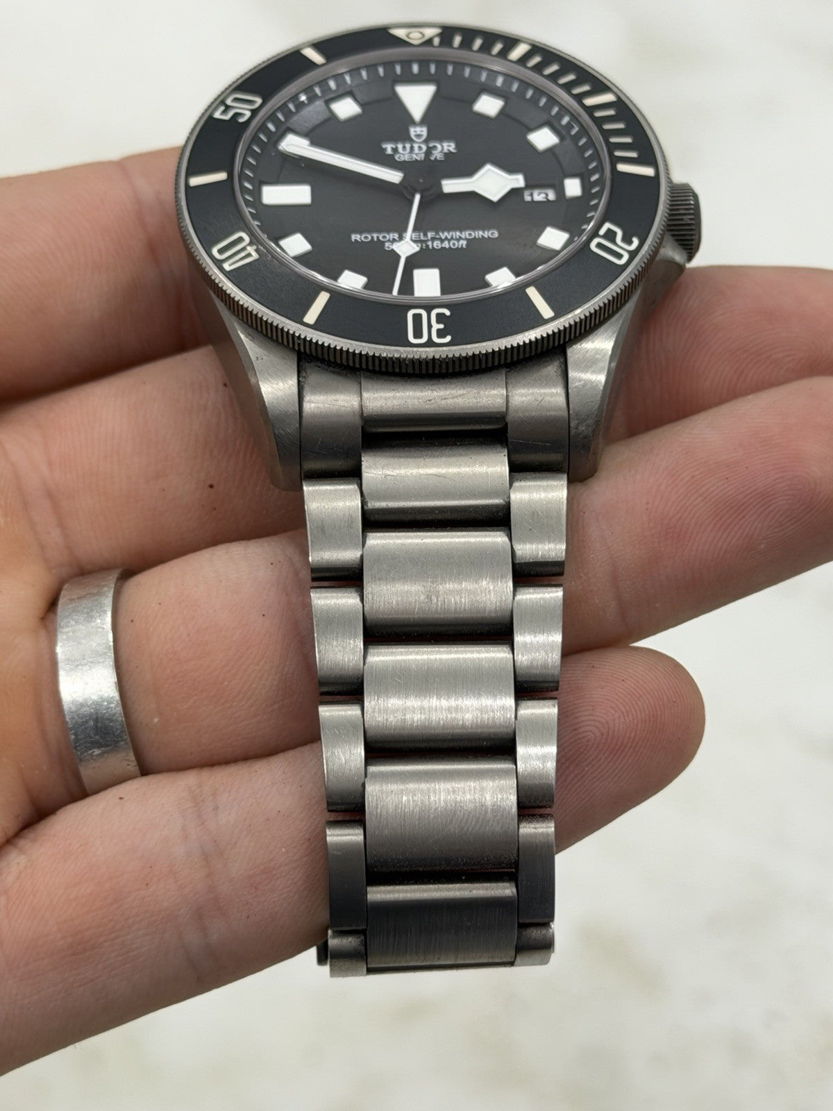 Tudor Pelagos Date Black Dial Titanium Automatic Men's Watch 25500TN W/ Papers